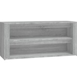 vidaXL Schoenenrek 100x35x45 cm bewerkt hout grijs sonoma eikenkleur