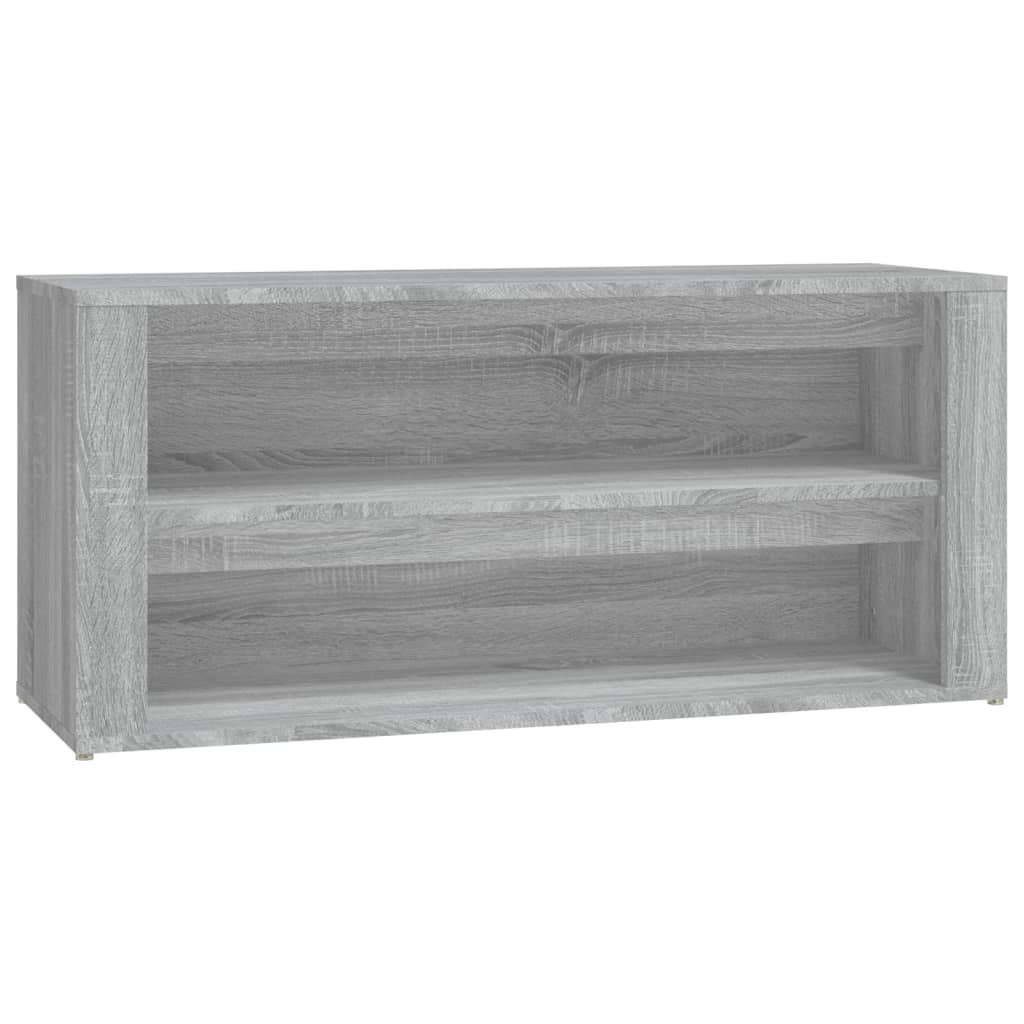 vidaXL Schoenenrek 100x35x45 cm bewerkt hout grijs sonoma eikenkleur