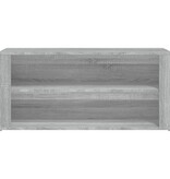 vidaXL Schoenenrek 100x35x45 cm bewerkt hout grijs sonoma eikenkleur