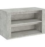 vidaXL Schoenenkast 75x35x45 cm bewerkt hout betongrijs