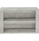 vidaXL Schoenenkast 75x35x45 cm bewerkt hout betongrijs