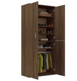 vidaXL Schoenenkast 80x39x178 cm bewerkt hout bruineikenkleurig