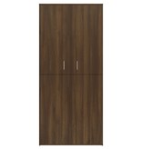 vidaXL Schoenenkast 80x39x178 cm bewerkt hout bruineikenkleurig