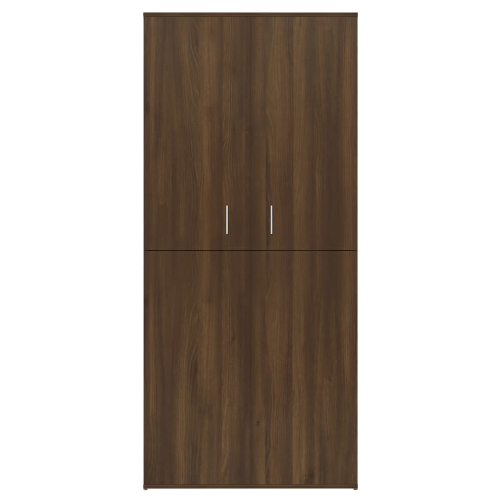 vidaXL Schoenenkast 80x39x178 cm bewerkt hout bruineikenkleurig