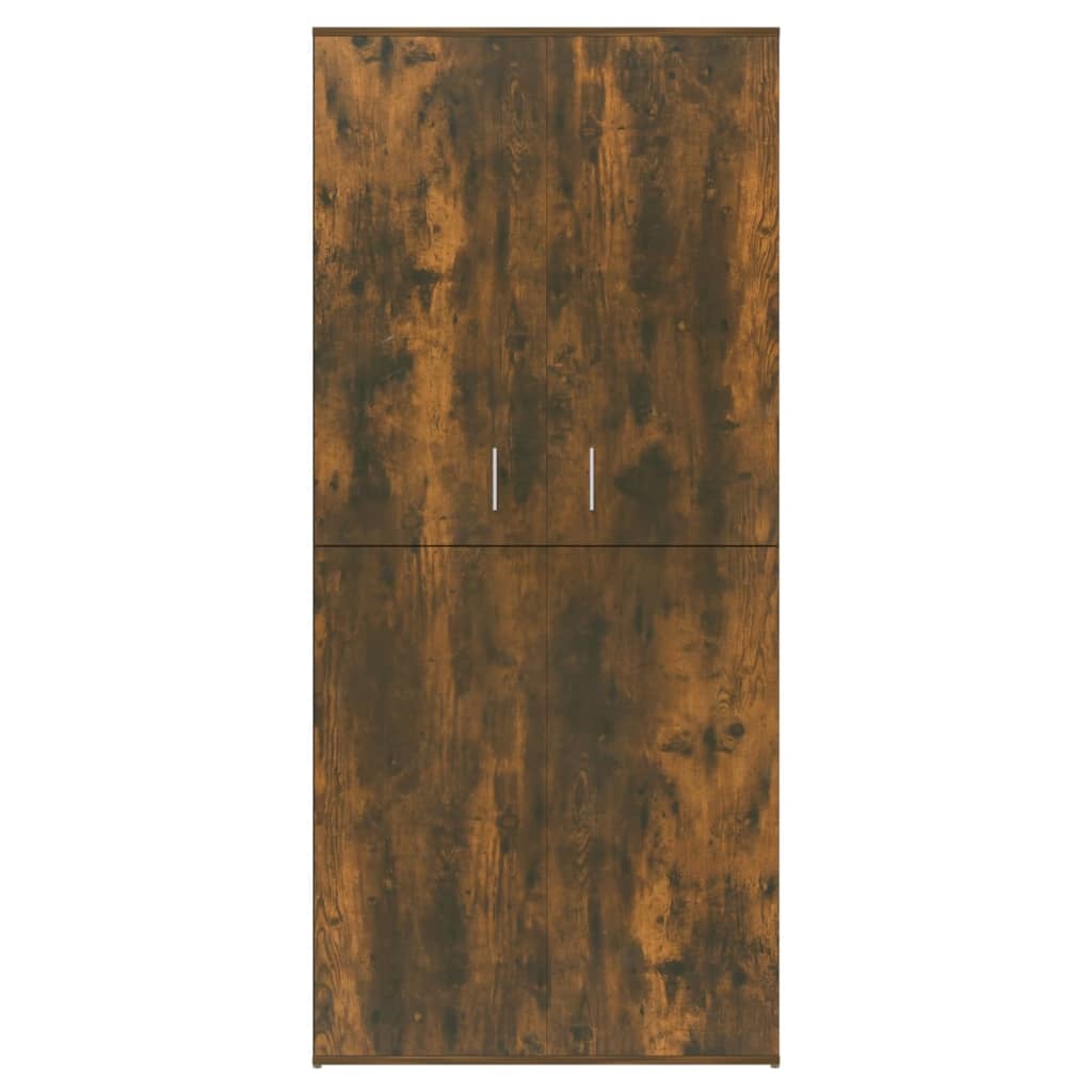 vidaXL Schoenenkast 80x39x178 cm bewerkt hout gerookt eikenkleurig