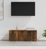 VidaXL Tv-meubel 80x34x30 cm bewerkt hout gerookt eikenkleurig