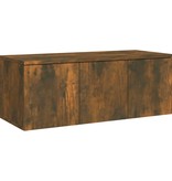VidaXL Tv-meubel 80x34x30 cm bewerkt hout gerookt eikenkleurig