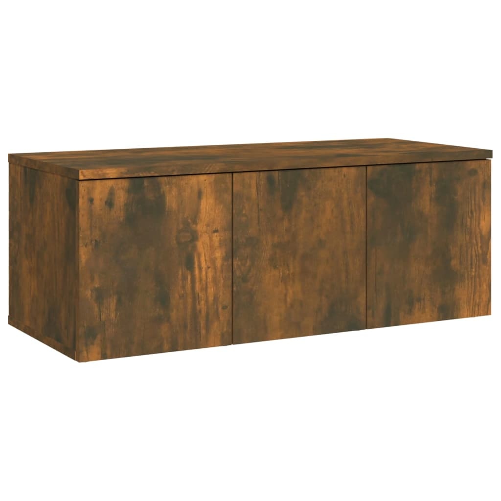 VidaXL Tv-meubel 80x34x30 cm bewerkt hout gerookt eikenkleurig