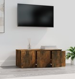 VidaXL Tv-meubel 80x34x30 cm bewerkt hout gerookt eikenkleurig