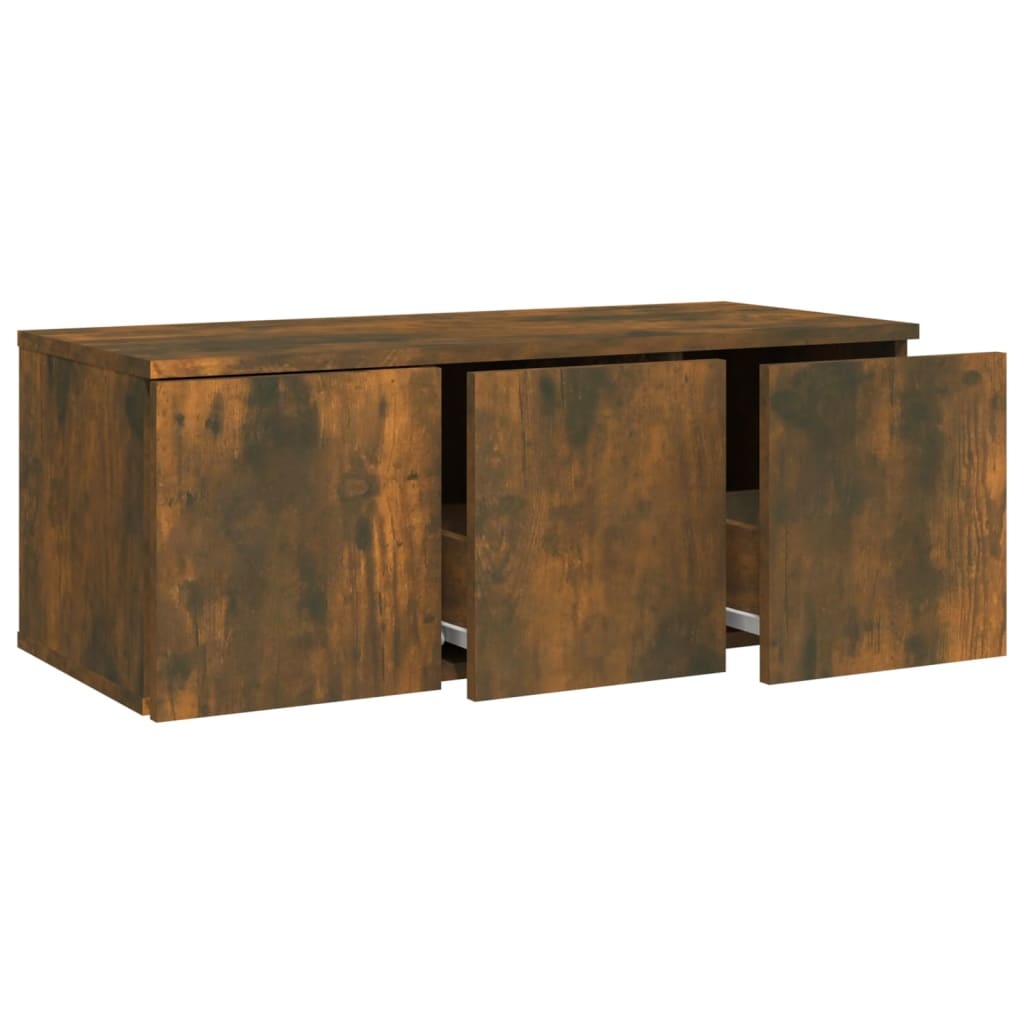 VidaXL Tv-meubel 80x34x30 cm bewerkt hout gerookt eikenkleurig