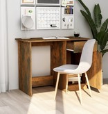 VidaXL Bureau 100x50x76 cm bewerkt hout gerookt eikenkleurig