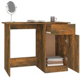 VidaXL Bureau 100x50x76 cm bewerkt hout gerookt eikenkleurig