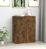 VidaXL Dressoir 60x30x75 cm bewerkt hout gerookt eikenkleurig
