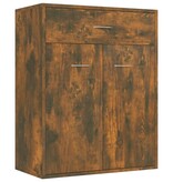 VidaXL Dressoir 60x30x75 cm bewerkt hout gerookt eikenkleurig