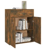 VidaXL Dressoir 60x30x75 cm bewerkt hout gerookt eikenkleurig