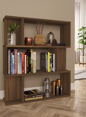 VidaXL Boekenkast / kamerscherm 80x24x96 cm bewerkt hout bruineiken
