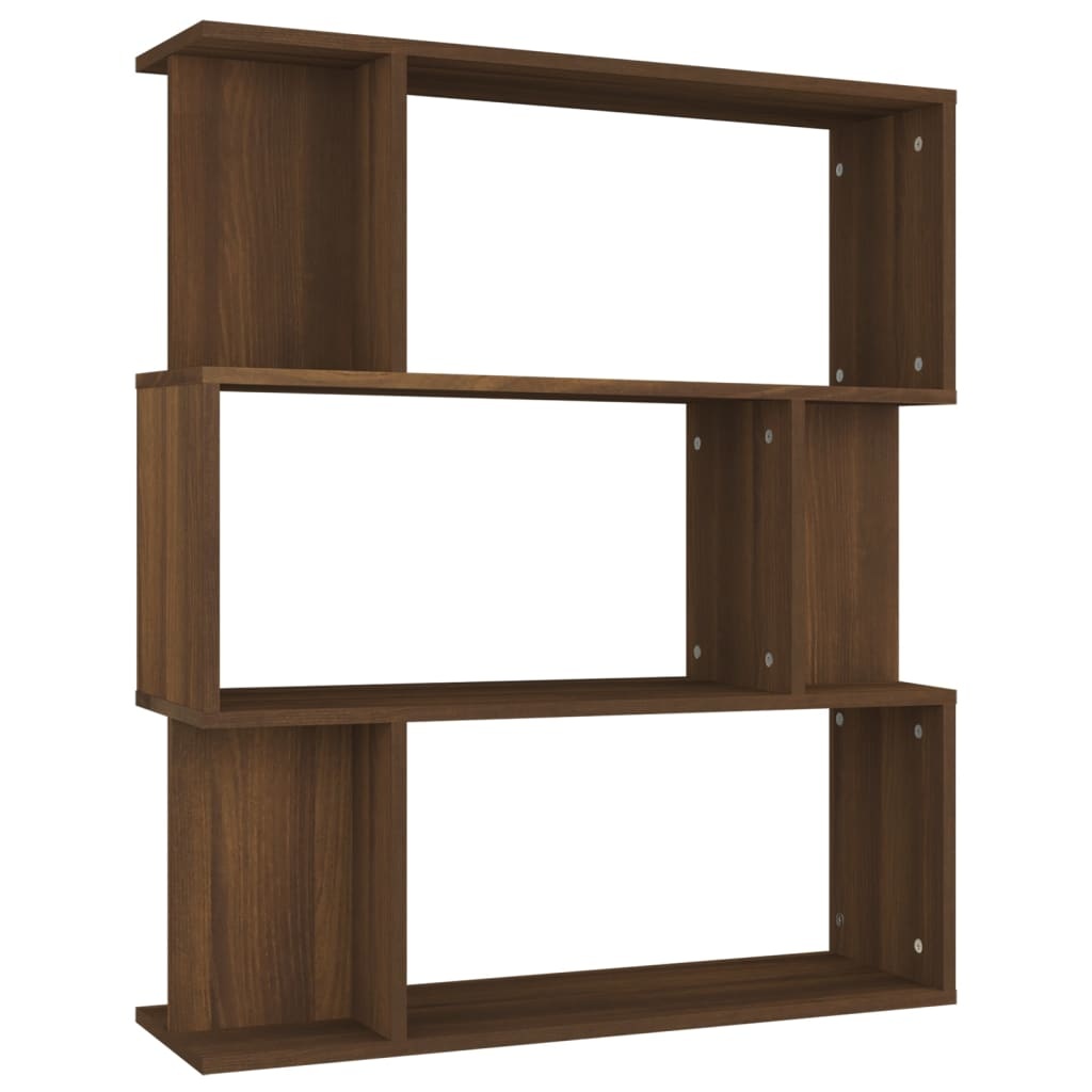 VidaXL Boekenkast / kamerscherm 80x24x96 cm bewerkt hout bruineiken