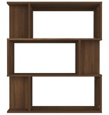 VidaXL Boekenkast / kamerscherm 80x24x96 cm bewerkt hout bruineiken