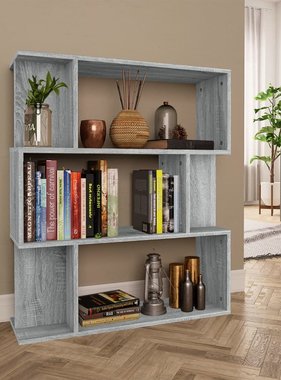VidaXL Boekenkast / kamerscherm 80x24x96 cm bewerkt hout grijs sonoma