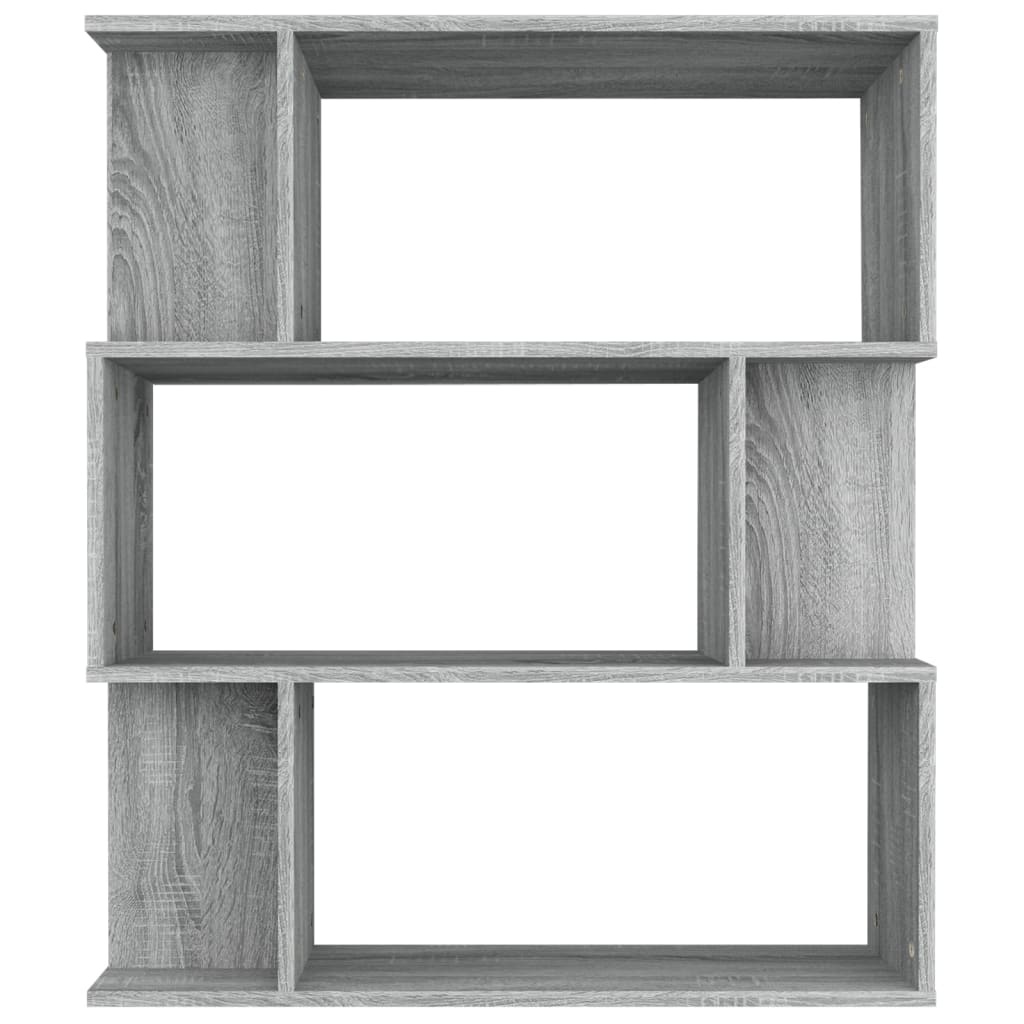 VidaXL Boekenkast / kamerscherm 80x24x96 cm bewerkt hout grijs sonoma