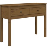 VidaXL Wandtafel 100x35x75 cm massief grenenhout honingbruin