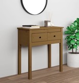 VidaXL Wandtafel 70x35x75 cm massief grenenhout honingbruin