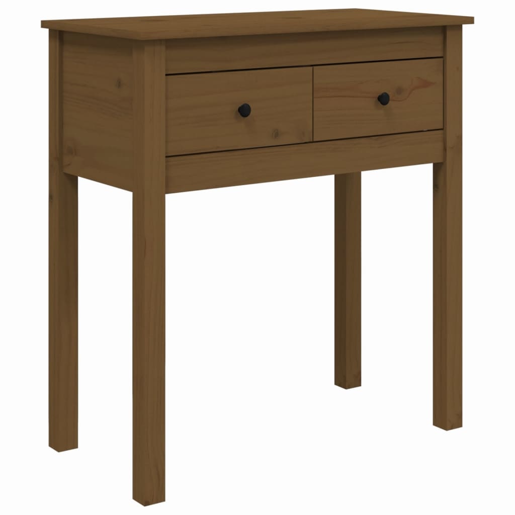 VidaXL Wandtafel 70x35x75 cm massief grenenhout honingbruin