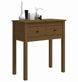 VidaXL Wandtafel 70x35x75 cm massief grenenhout honingbruin