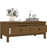 VidaXL Salontafel 100x50x40 cm massief grenenhout honingbruin