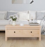 VidaXL Salontafel 100x50x40 cm massief grenenhout
