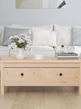 VidaXL Salontafel 100x50x40 cm massief grenenhout