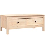 VidaXL Salontafel 100x50x40 cm massief grenenhout