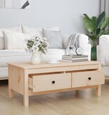 VidaXL Salontafel 100x50x40 cm massief grenenhout