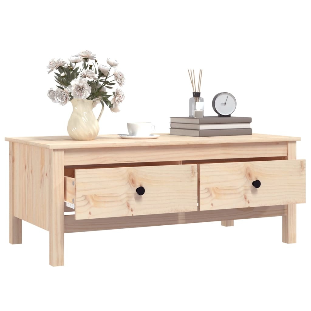 VidaXL Salontafel 100x50x40 cm massief grenenhout