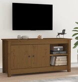 VidaXL Tv-meubel 103x36,5x52 cm massief grenenhout honingbruin