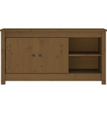 VidaXL Tv-meubel 103x36,5x52 cm massief grenenhout honingbruin