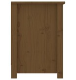 VidaXL Tv-meubel 103x36,5x52 cm massief grenenhout honingbruin