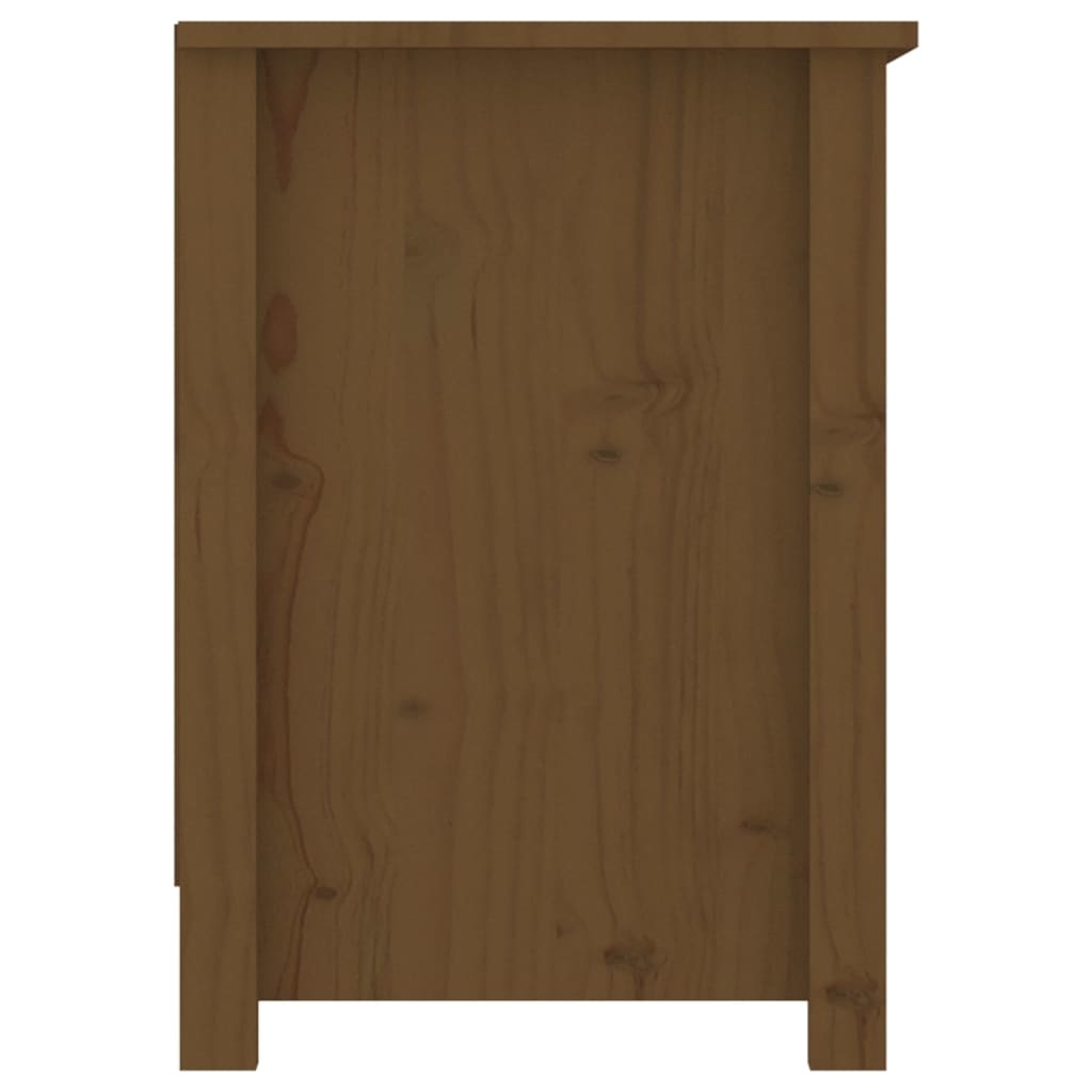VidaXL Tv-meubel 103x36,5x52 cm massief grenenhout honingbruin
