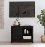 VidaXL Tv-meubel 70x36,5x52 cm massief grenenhout zwart