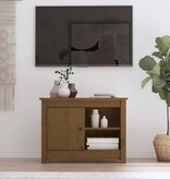 VidaXL Tv-meubel 70x36,5x52 cm massief grenenhout honingbruin