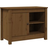 VidaXL Tv-meubel 70x36,5x52 cm massief grenenhout honingbruin