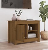 VidaXL Tv-meubel 70x36,5x52 cm massief grenenhout honingbruin