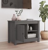 VidaXL Tv-meubel 70x36,5x52 cm massief grenenhout grijs