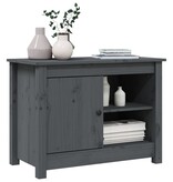 VidaXL Tv-meubel 70x36,5x52 cm massief grenenhout grijs