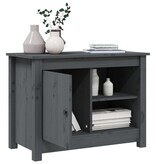 VidaXL Tv-meubel 70x36,5x52 cm massief grenenhout grijs