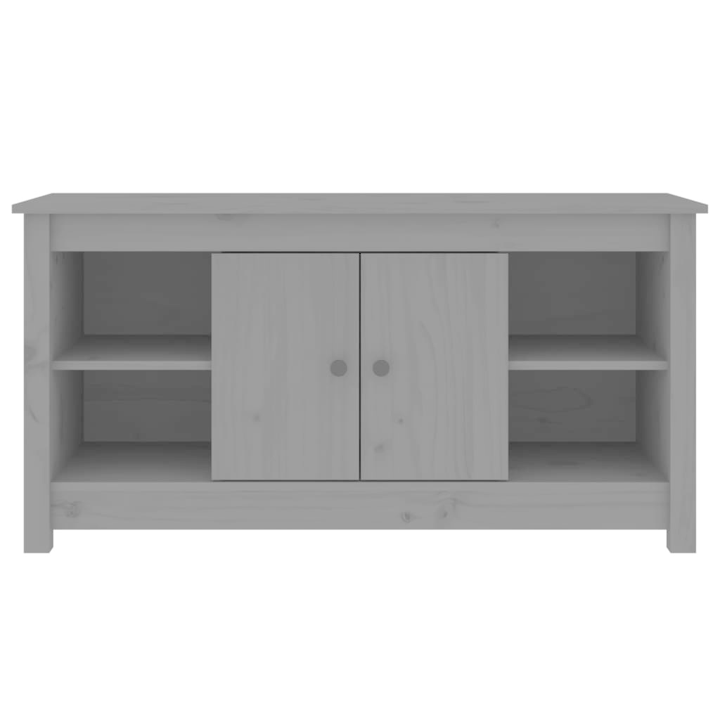 VidaXL Tv-meubel 103x36,5x52 cm massief grenenhout grijs