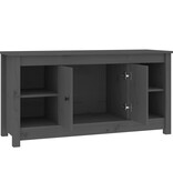 VidaXL Tv-meubel 103x36,5x52 cm massief grenenhout grijs