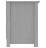 VidaXL Tv-meubel 103x36,5x52 cm massief grenenhout grijs