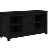 VidaXL Tv-meubel 103x36,5x52 cm massief grenenhout zwart