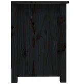 VidaXL Tv-meubel 103x36,5x52 cm massief grenenhout zwart